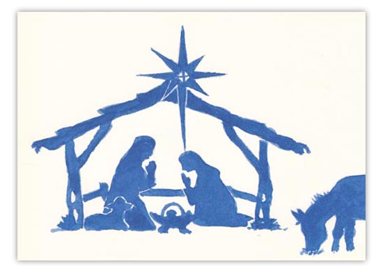 Holy Night Christmas Card